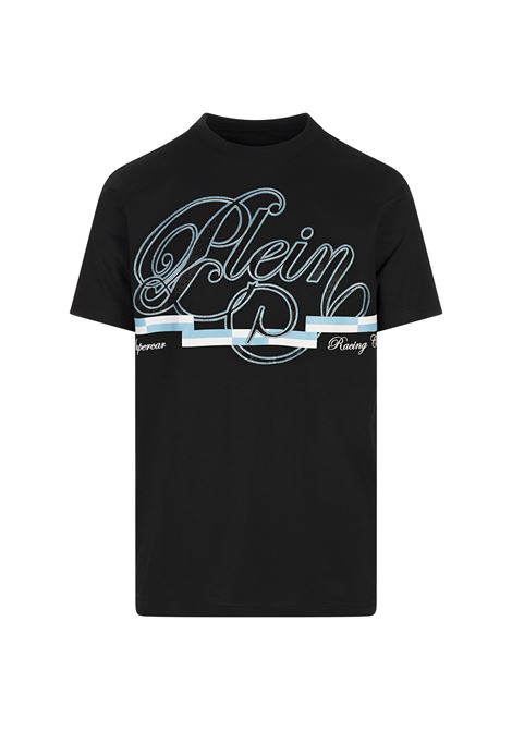 T-shirt Round Neck SS Coursive Border Nera PHILIPP PLEIN | PAECMTK8261PJY002N02